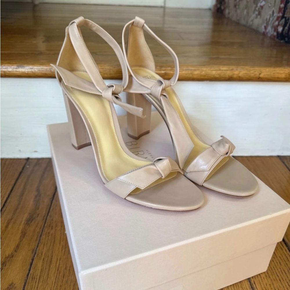 NEW! Alexandre Birman Clarita Ankle-Tie Block Heel Sandals